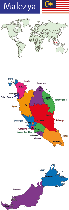 malezya haritası